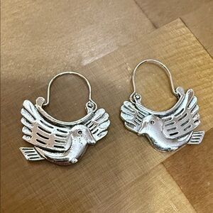 Silver Bird Earrings